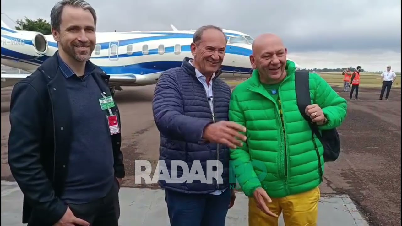 Luciano Hang chega a Toledo para a inauguração da segunda megaloja da Havan neste sábado