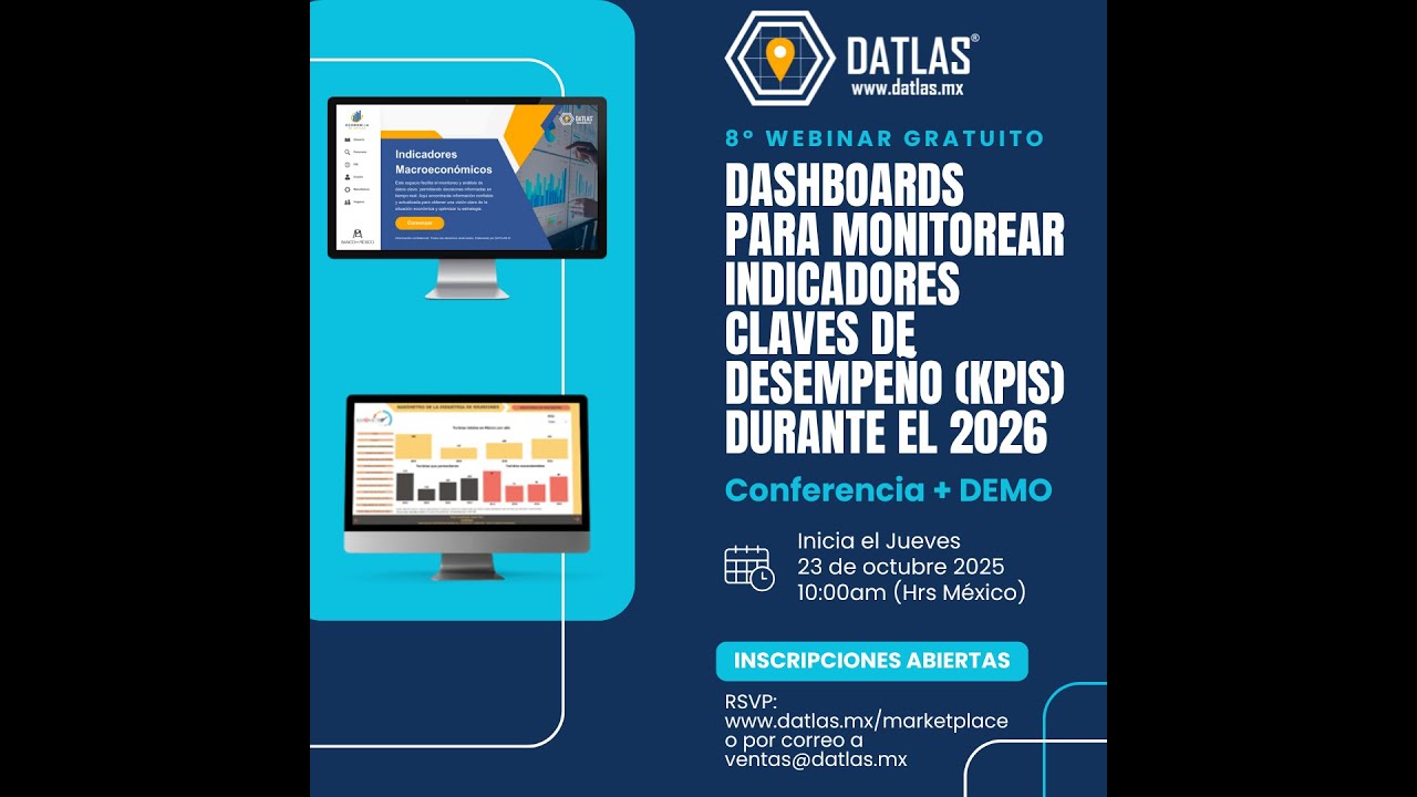 8vo Webinar Online: Dashboards para monitorear indicadores claves (KPIs) durante el 2026