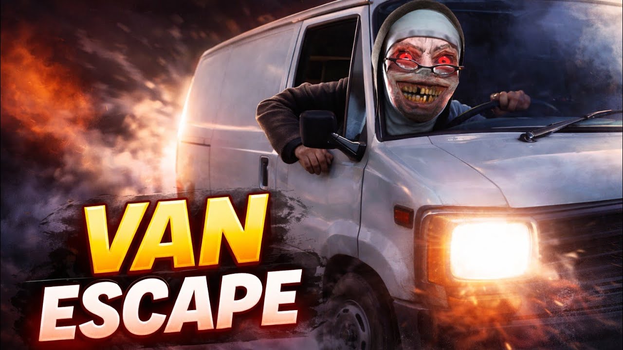 VAN ESCAPE FROM EVIL NUN | HORROR GAME