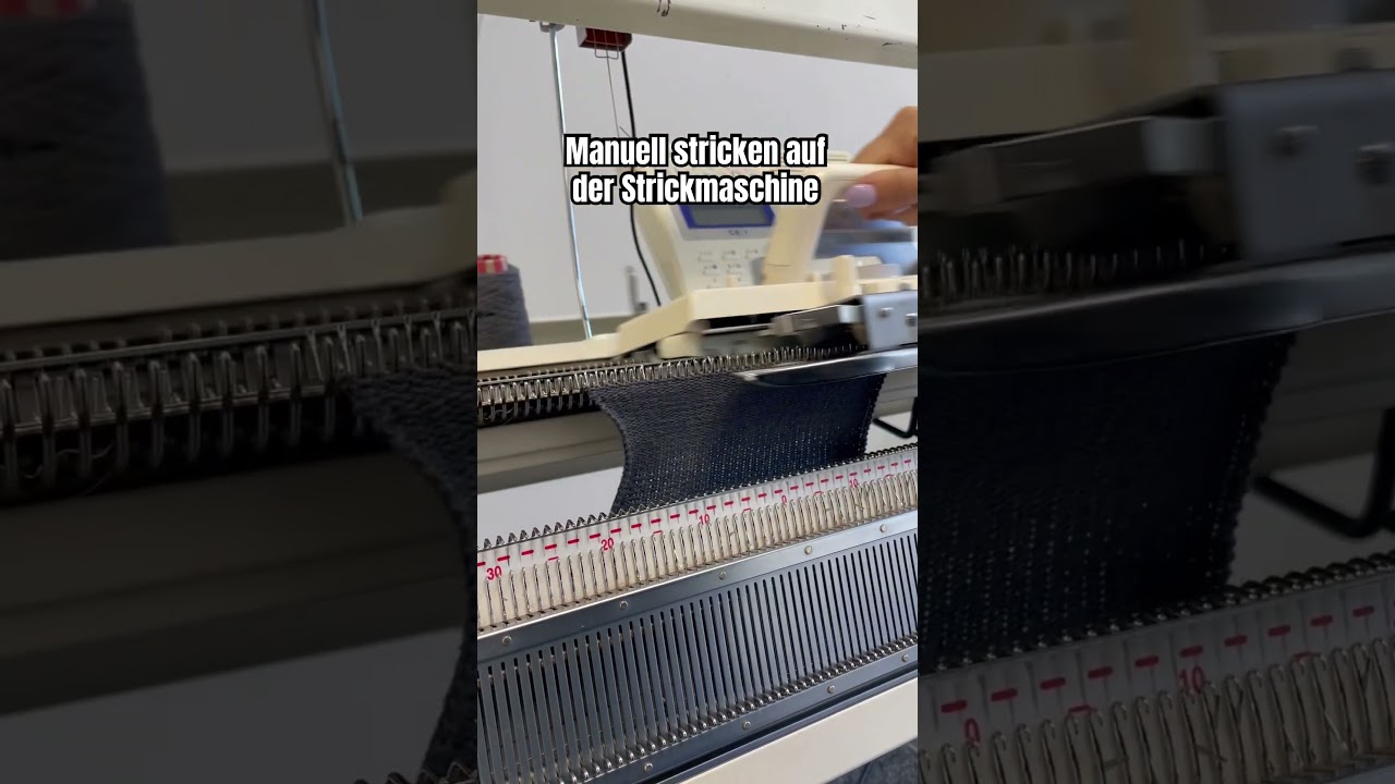 Manuell stricken auf der Strickmaschine Strickmuster: glatt rechts 