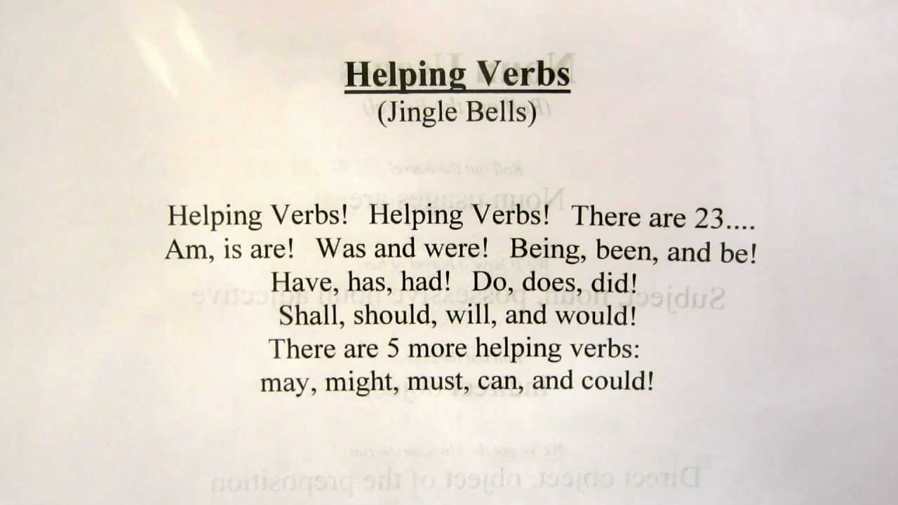 Helping Verbs Song