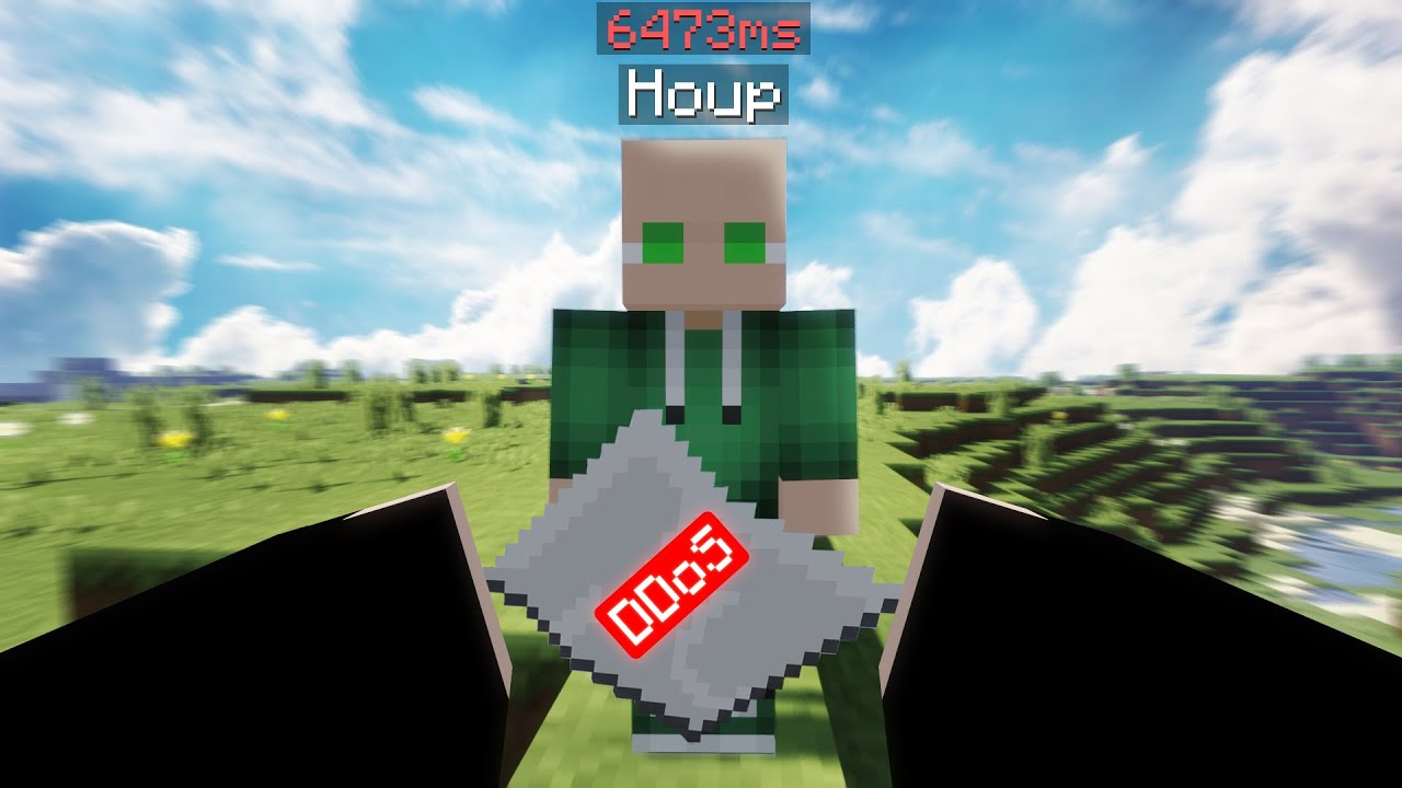 Me TIRA la CONEXION *DDOS* por GANARLE un PVP en Minecraft! 💻