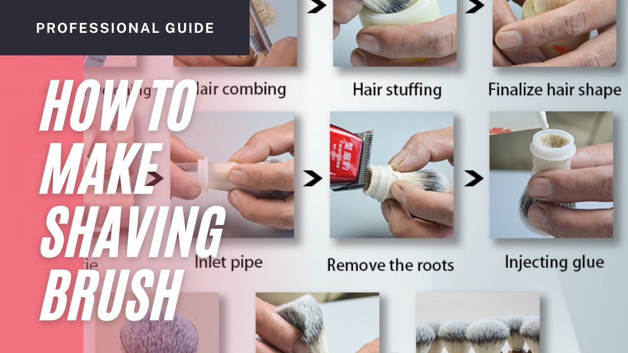 The shaving brush production