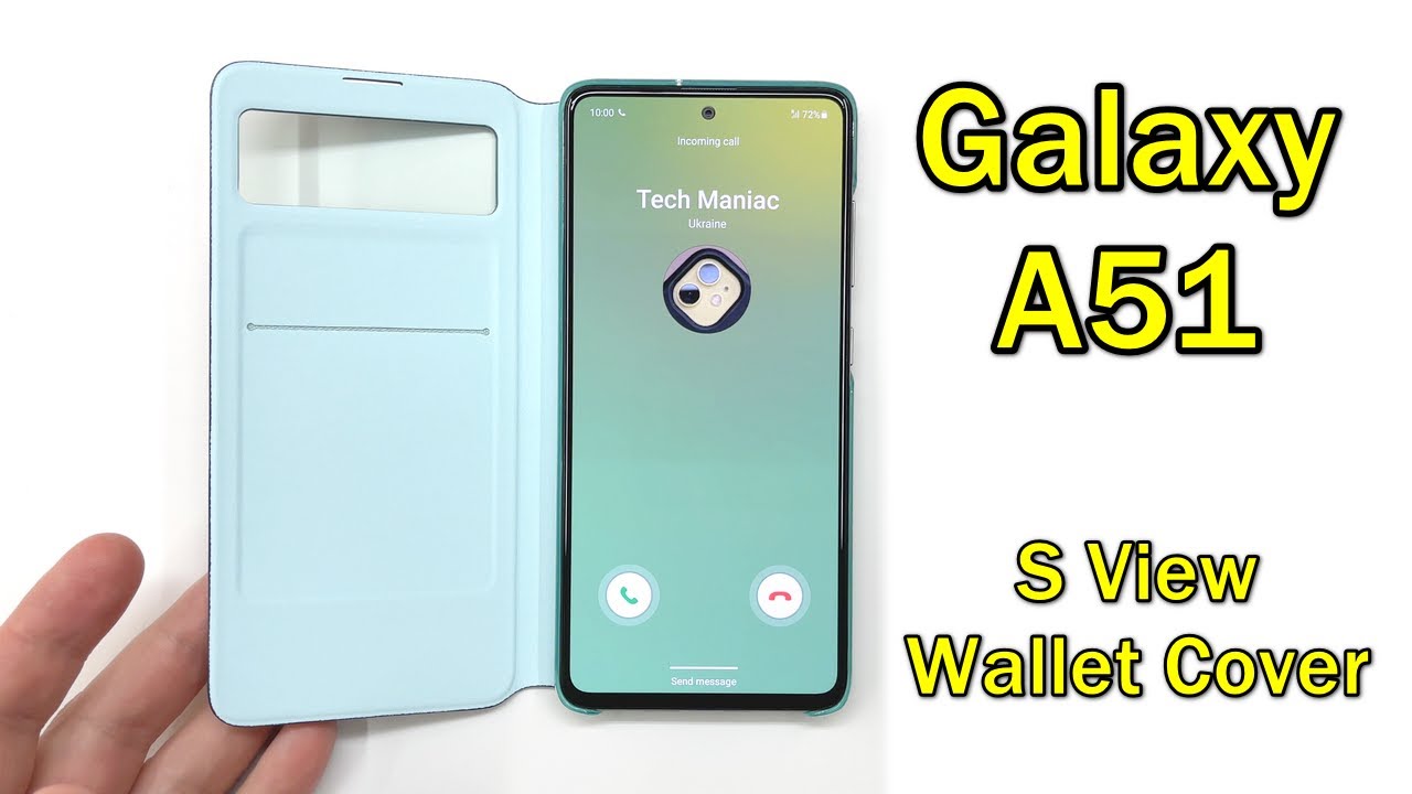 Samsung Galaxy A51 Incoming Call in S View Wallet Cover Flip Case (Android 11)