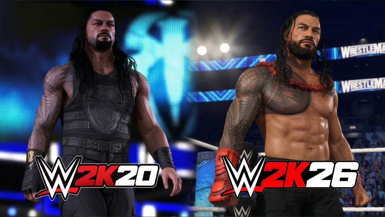 WWE 2K26 против WWE 2K20 &mdash; подробное сравнение
