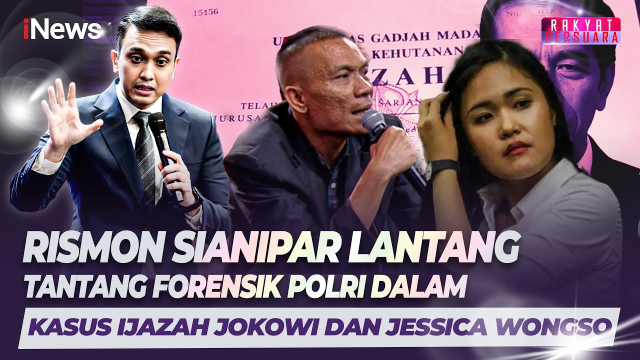 Rismon Sianipar Lantang Tantang Forensik Polri dalam Kasus Ijazah Jokowi dan Jessica Wongso