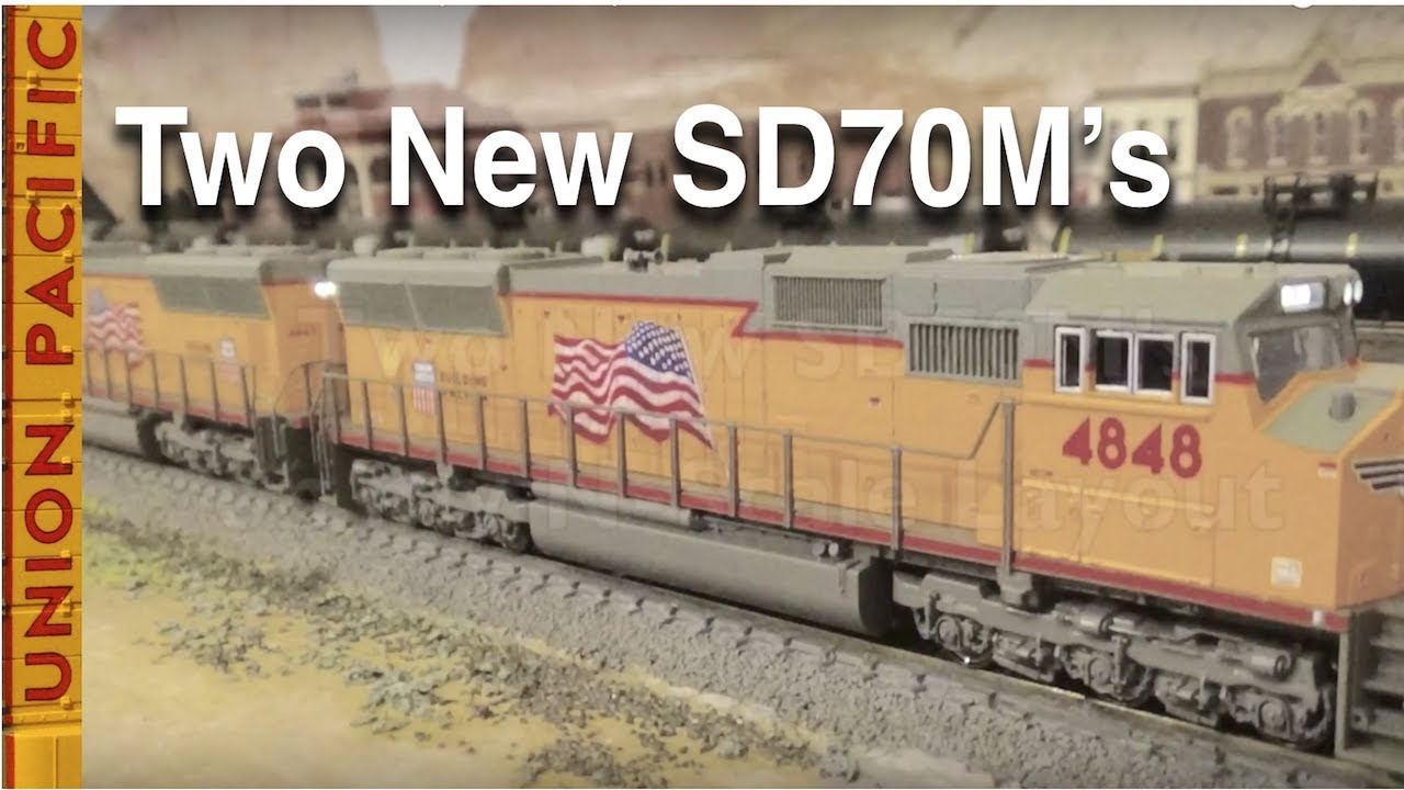 Two New SD70M's on My N-Scale Layout