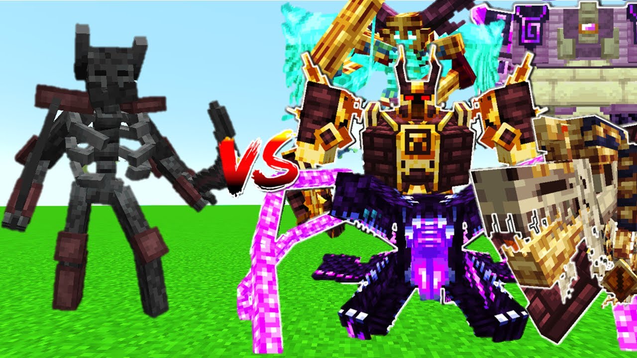 NEW MUTANT WITHER SKELETON VS L_ENDER'S CATACLYSM BOSSES