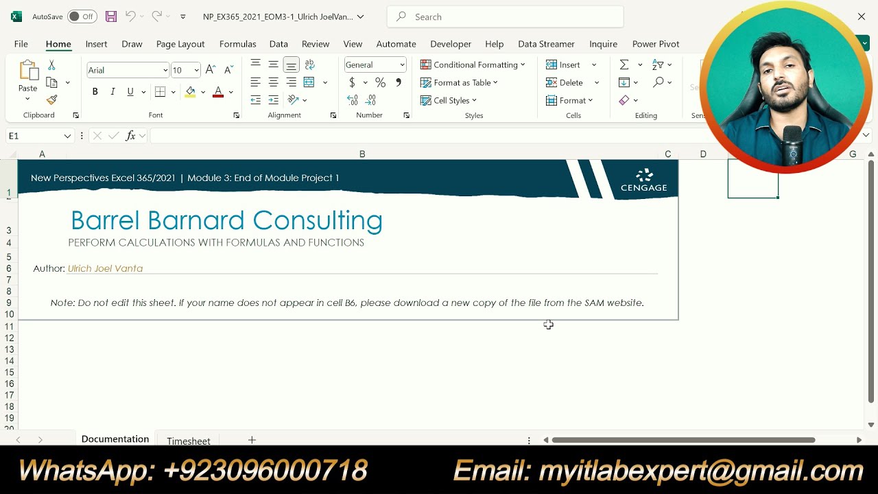 New Perspectives Excel 365/2021 | Module 3: End of Module Project 1 | #Module3EndofModuleProject1