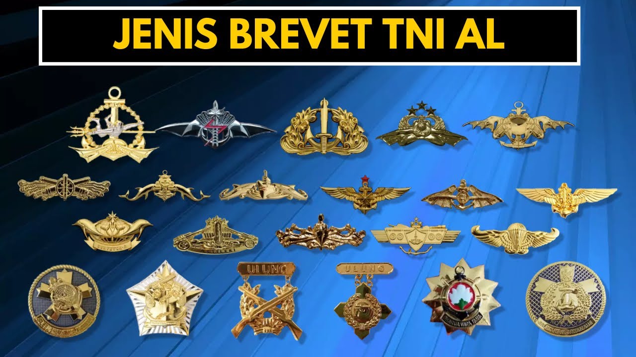 22 Jenis Brevet TNI AL dan artinya