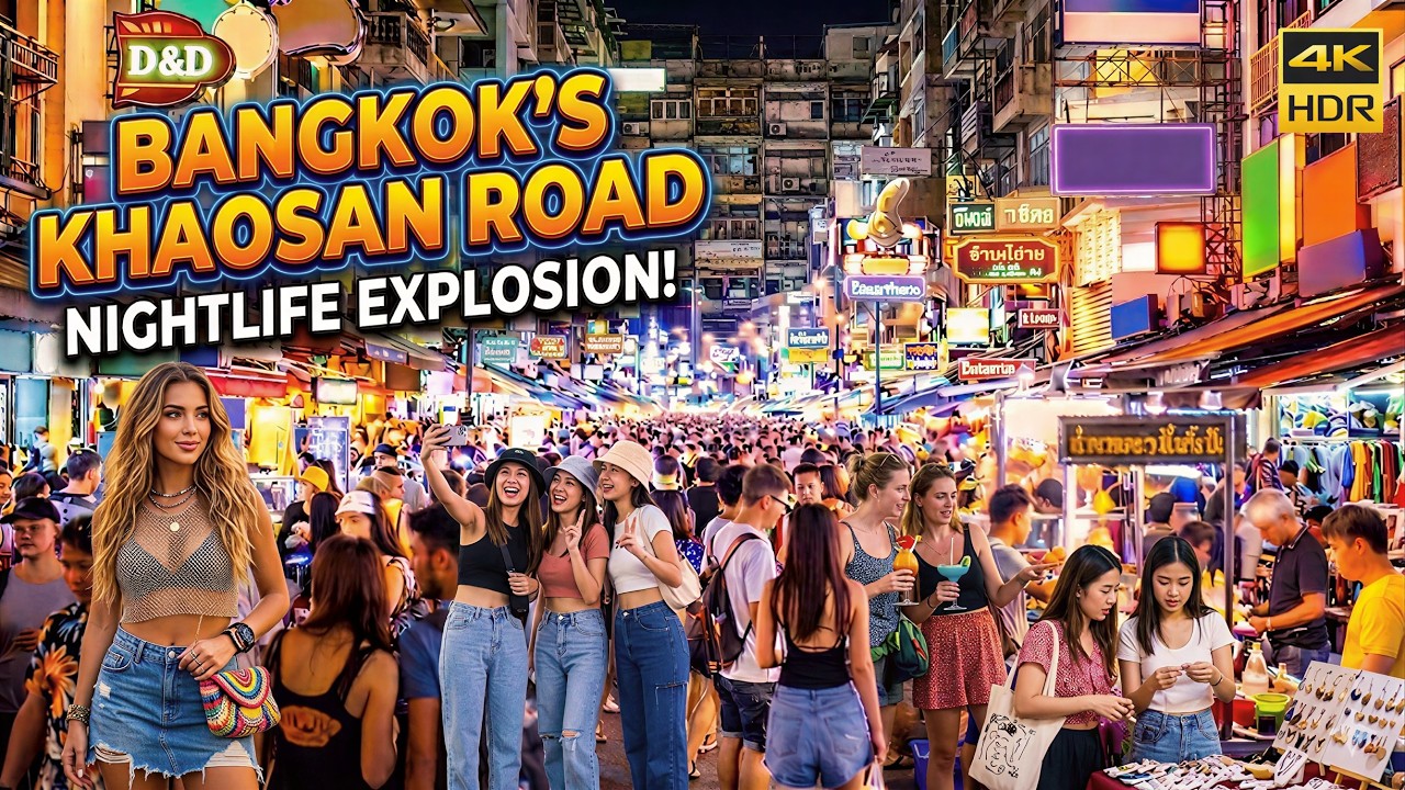 Khao San Road Bangkok & Soi Rambuttri in early 2026, Bangkok Nightlife, Walking Tour