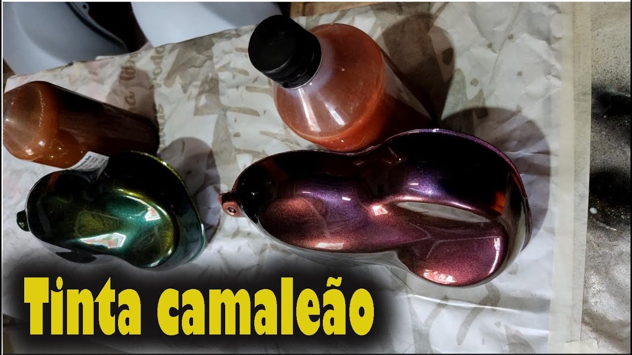 Como fazer pintura camaleão