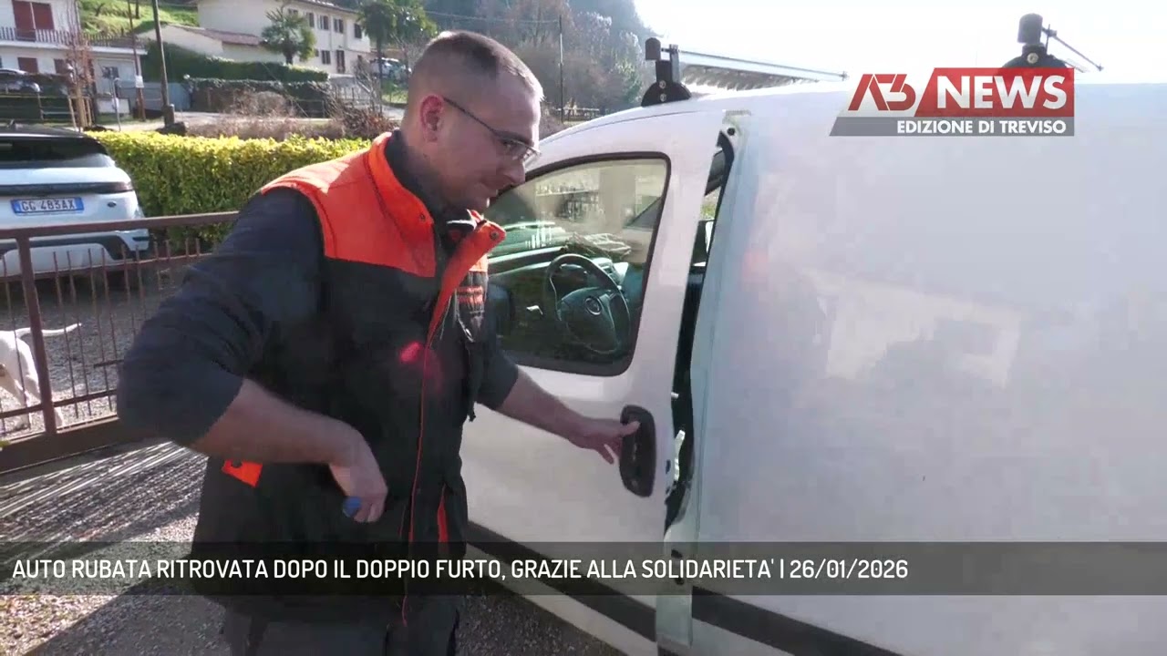 AUTO RUBATA RITROVATA DOPO IL DOPPIO FURTO, GRAZIE ALLA SOLIDARIETA' | 26/01/2026