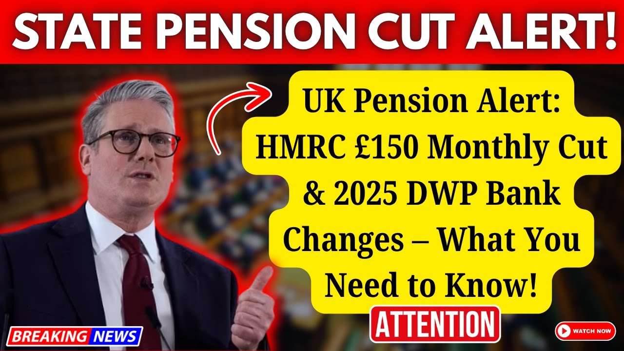 UK Pension Alert: HMRC &pound;150 Monthly Cut & 2025 DWP Bank Changes &ndash; What You Need to Know!