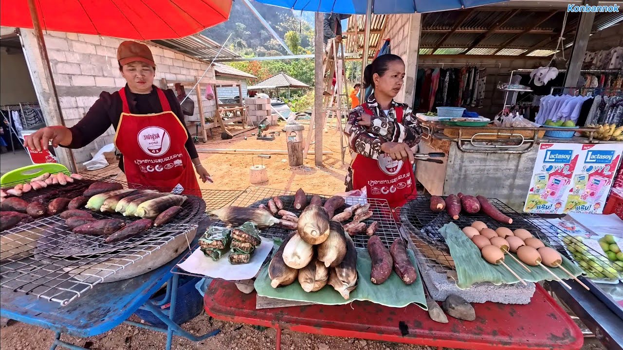 Relaxing outdoors with the beautiful views in Vang Vieng, Laos