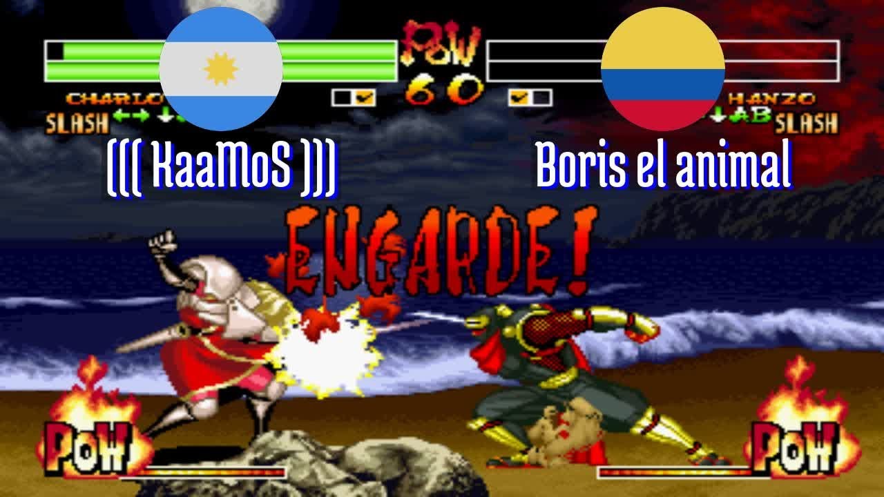 FT5 @samsho4: ((( KaaMoS ))) (AR) vs Boris el animal (CO) [Samurai Shodown IV Fightcade] Feb 20