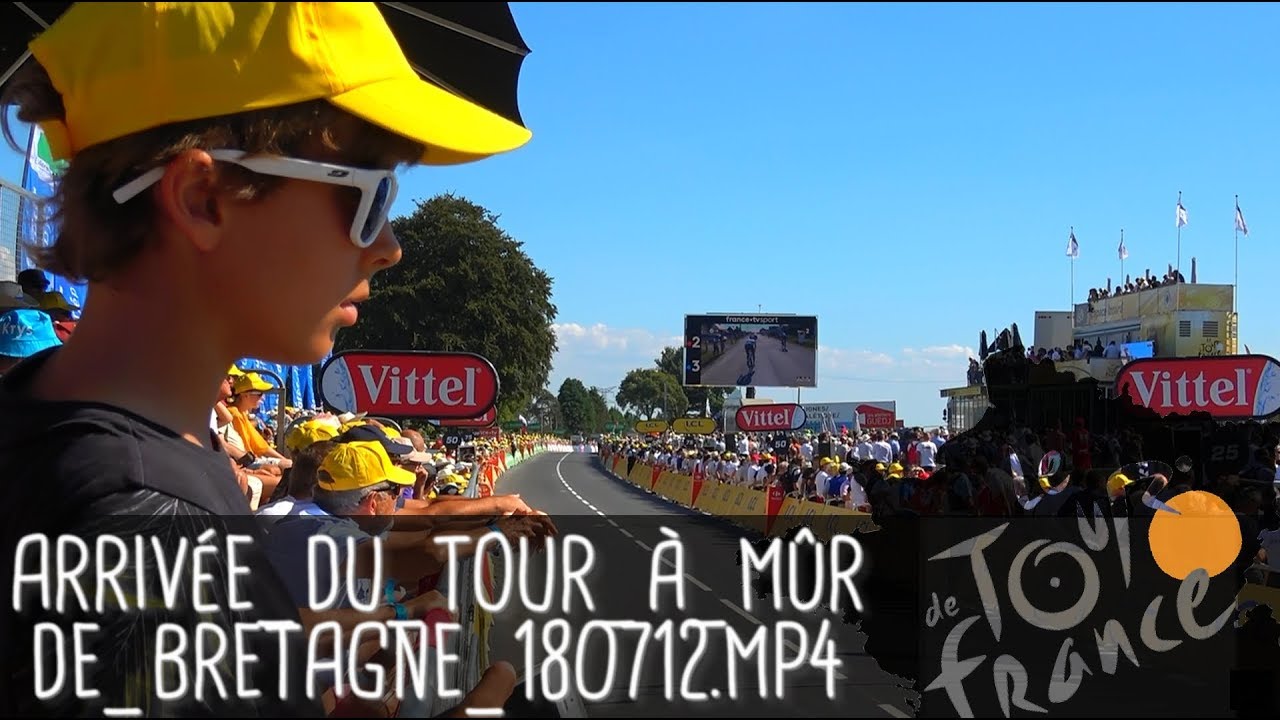 L’ARRIVÉE DU TOUR DE FRANCE SOUS UN ANGLE INSOLITE / Mûr-de-Bretagne (Guerlédan) - 12 juillet 2018