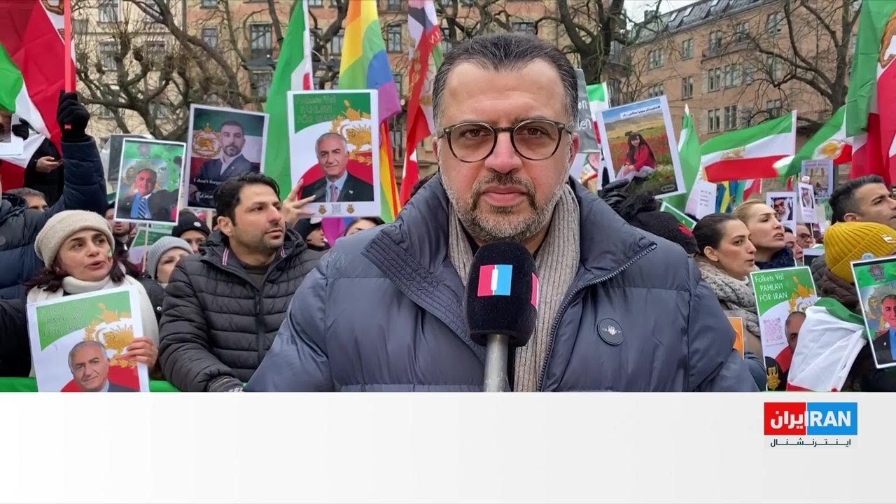 تجمع ایرانیان مقیم استکهلم در حمایت از انقلاب ملی