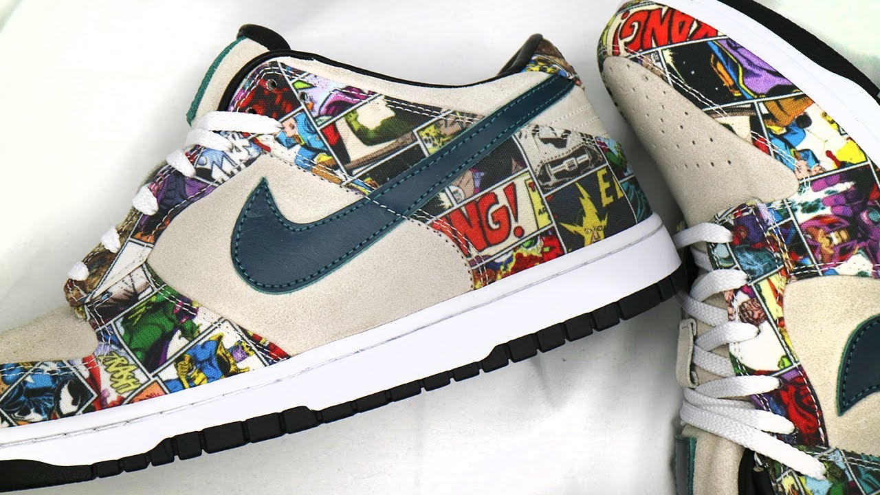 The first Handmade Marvel Nike Dunks!!