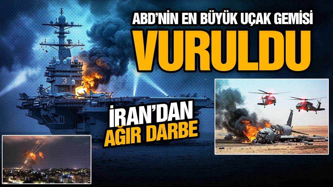 ABD’NİN EN BÜYÜK UÇAK GEMİSİ VURULDU! 4 ASKER ÖLDÜ: ORTA DOĞU’DA KIYAMET KOPUYOR!