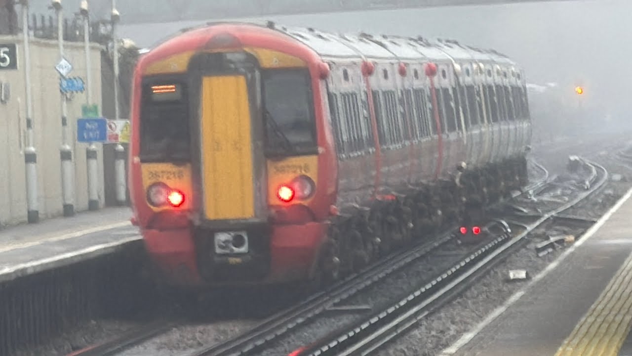 Southern, Thameslink and Gatwick Express Trains at Three Bridges on October 3rd 2025
