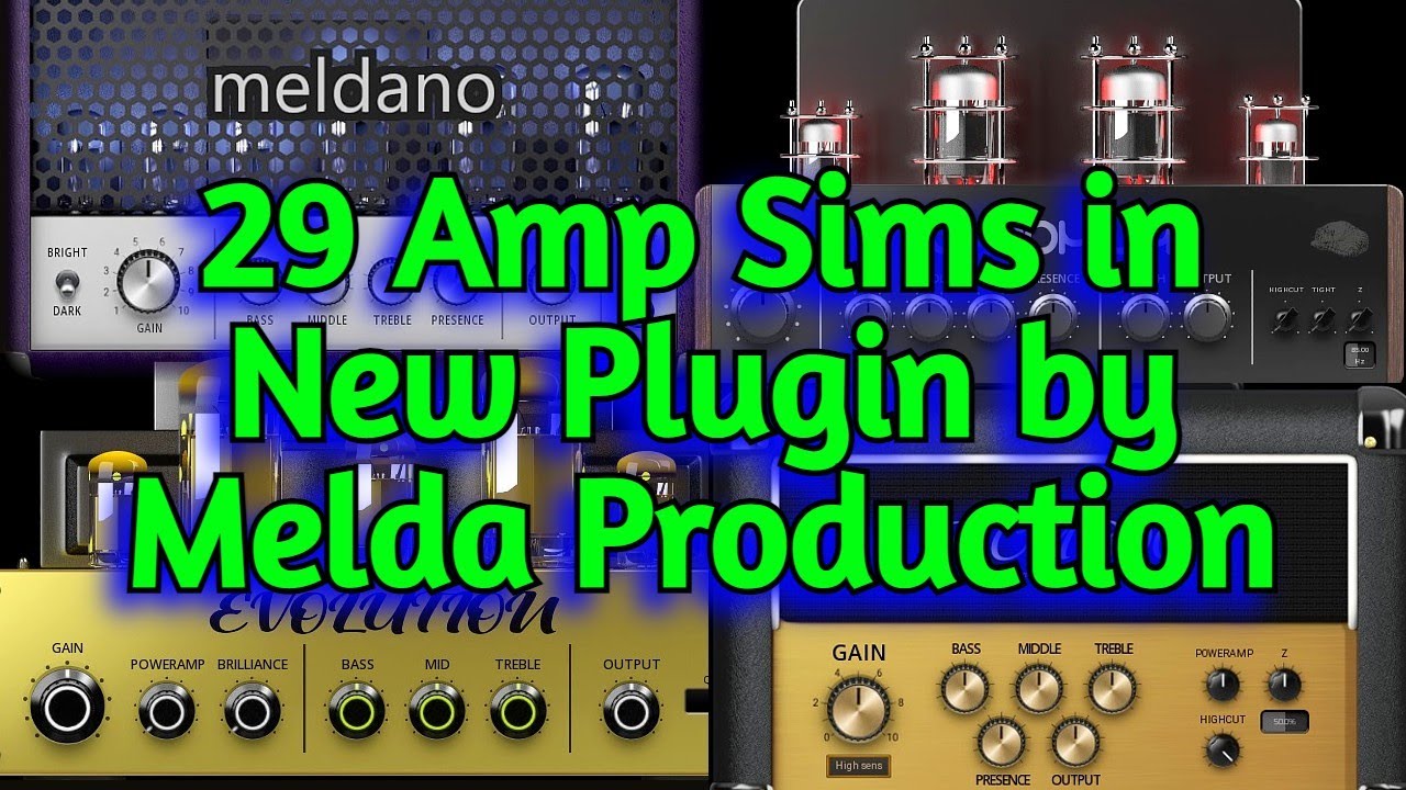 NEW Amp Simulator by Melda Production - MTurboAmp Guitar VST PLUGIN - All 29 Amps Playthrough