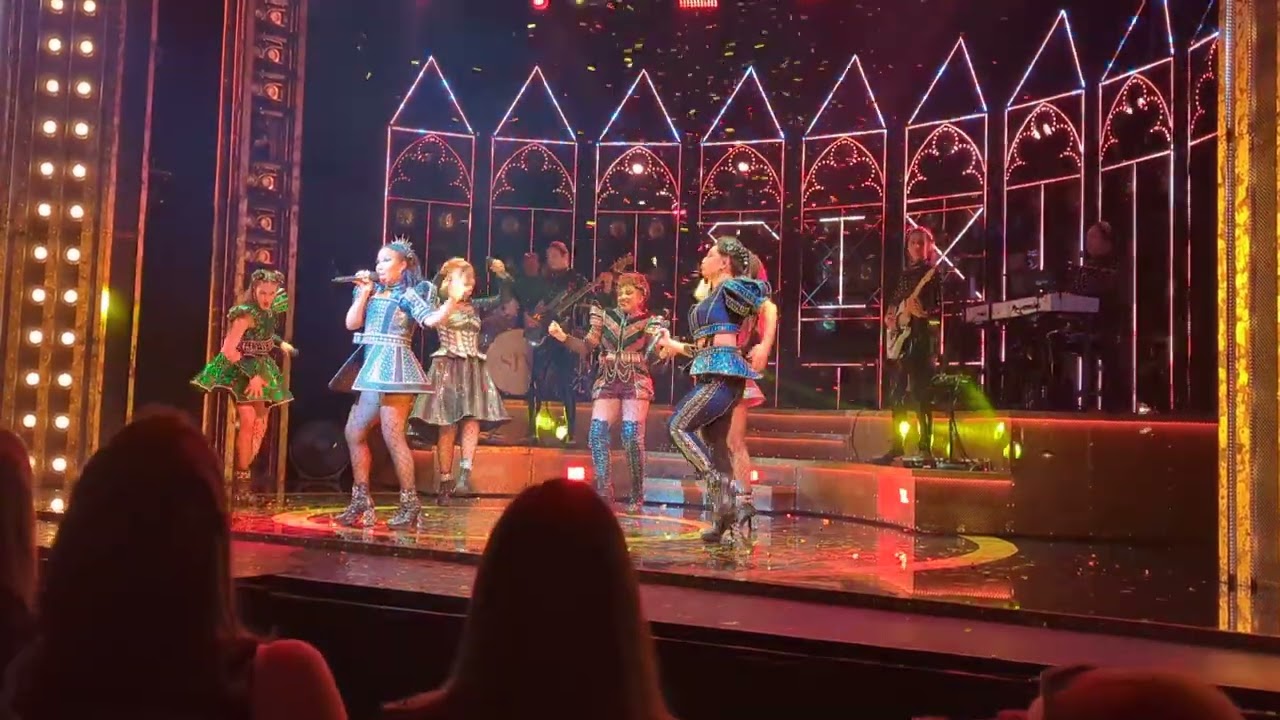 Six the Musical UK Tour Megasix Edinburgh 15/06/24 8pm Shakira Aragon, Ellie Cleves and Izi Howard