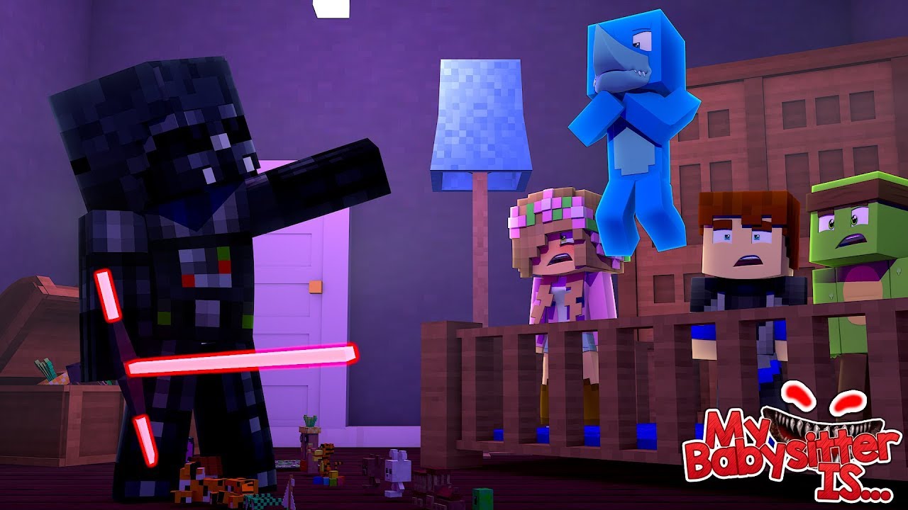 МОЯ НЯНЯ ЭТО... ОТЕЦ ДАРТ!!!! Minecraft с Шарки