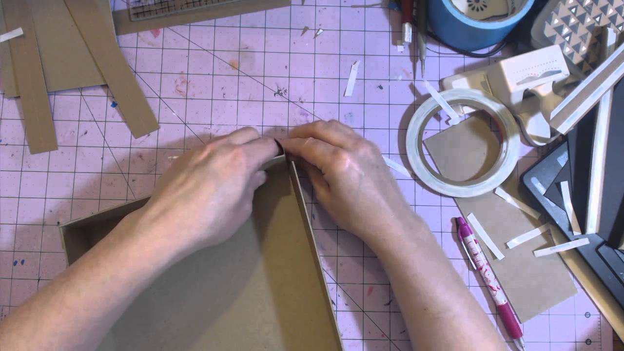 Weekend Neutrals mini album box tutorial