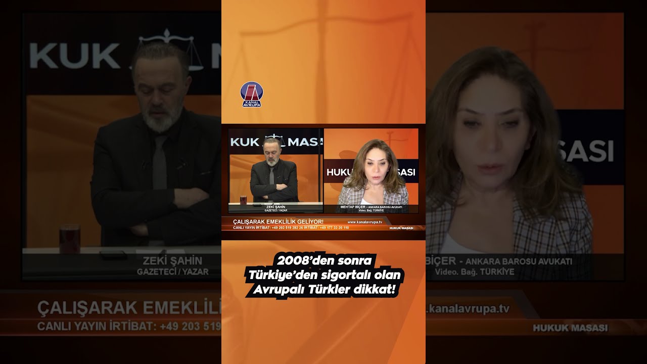 2008'den sonra sigortalı olan Avrupalı T&uuml;rkler dikkat
