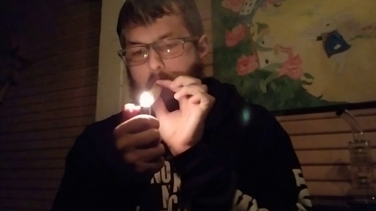 Lighting Up a 7-8 Gram Joint