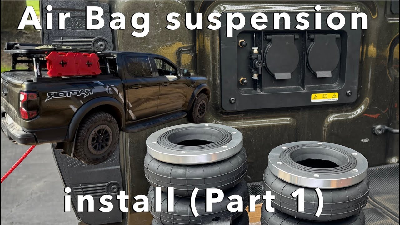 Ranger Raptor Airbag suspension install part 1 (air connections)