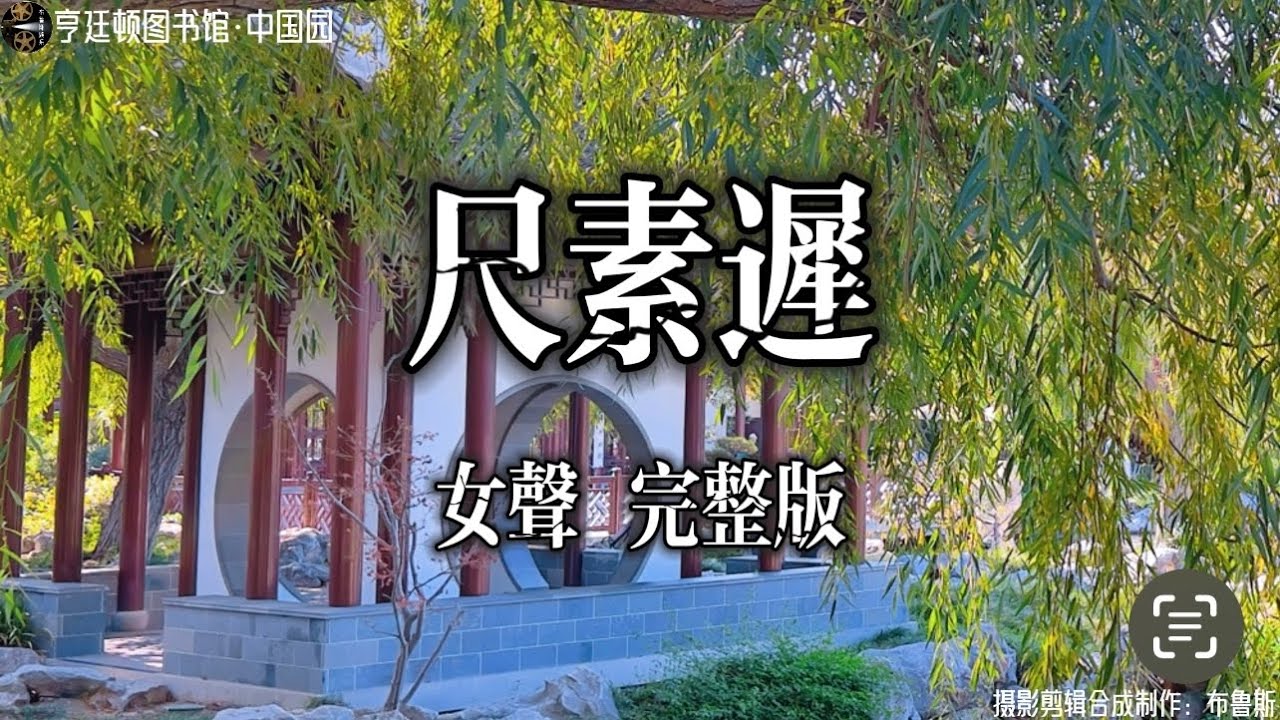 《尺素迟》-女声完整版 好一首古风韵味的歌 如泣如诉…！实景拍摄亨廷顿图书馆中国园。