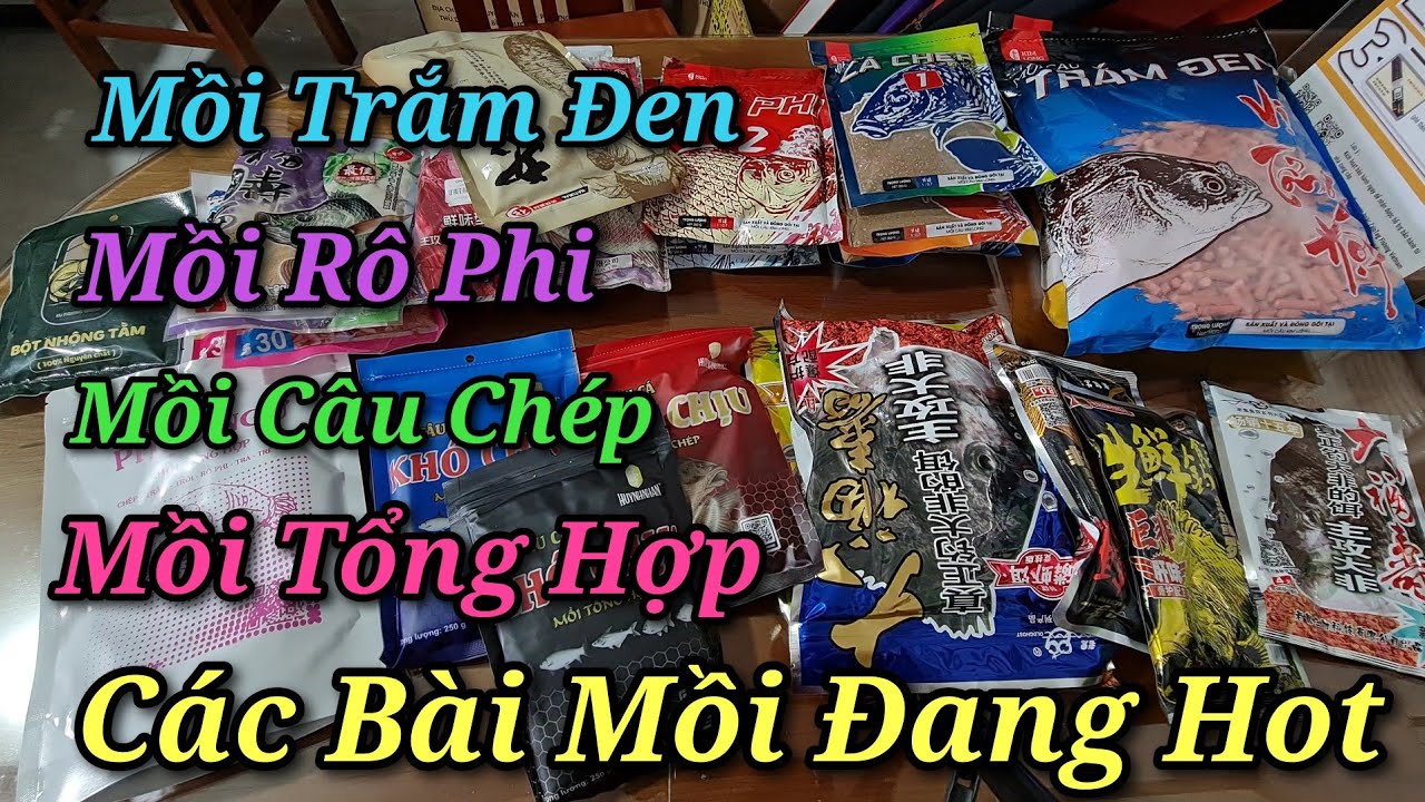 Các Loại Mồi Câu Trắm, Chép, Rô Phi và tổng hợp đang hot của Vietnam Fishing Tag Fishing