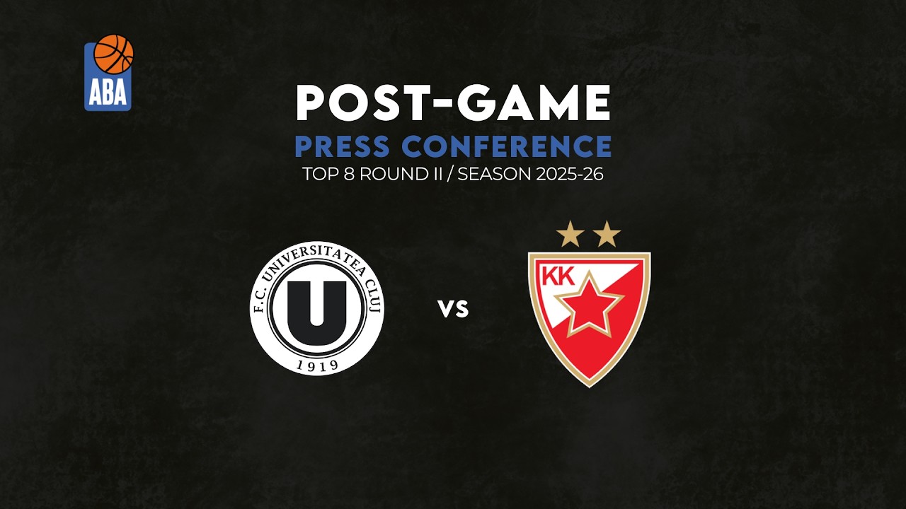 🎙️ Press conference: U-BT Cluj-Napoca v Crvena Zvezda Belgrade