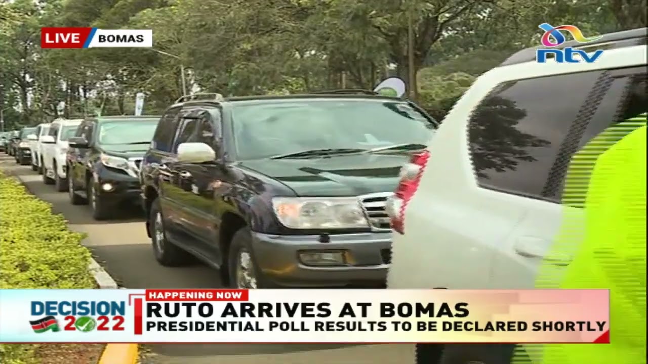 William Ruto arrives at Bomas of Kenya | Presidential Election Results