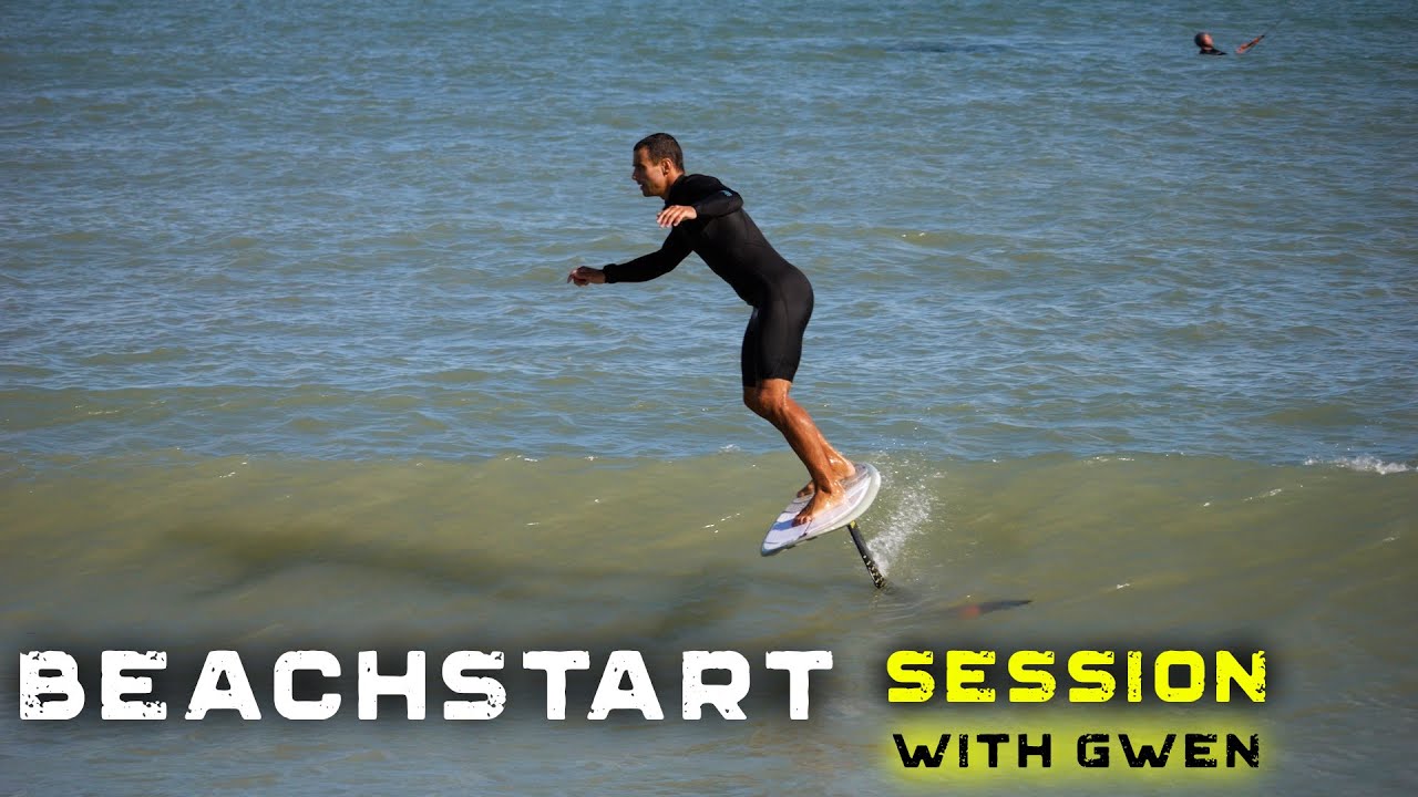 Сессия Beachstart с Гвен | Surf Foil