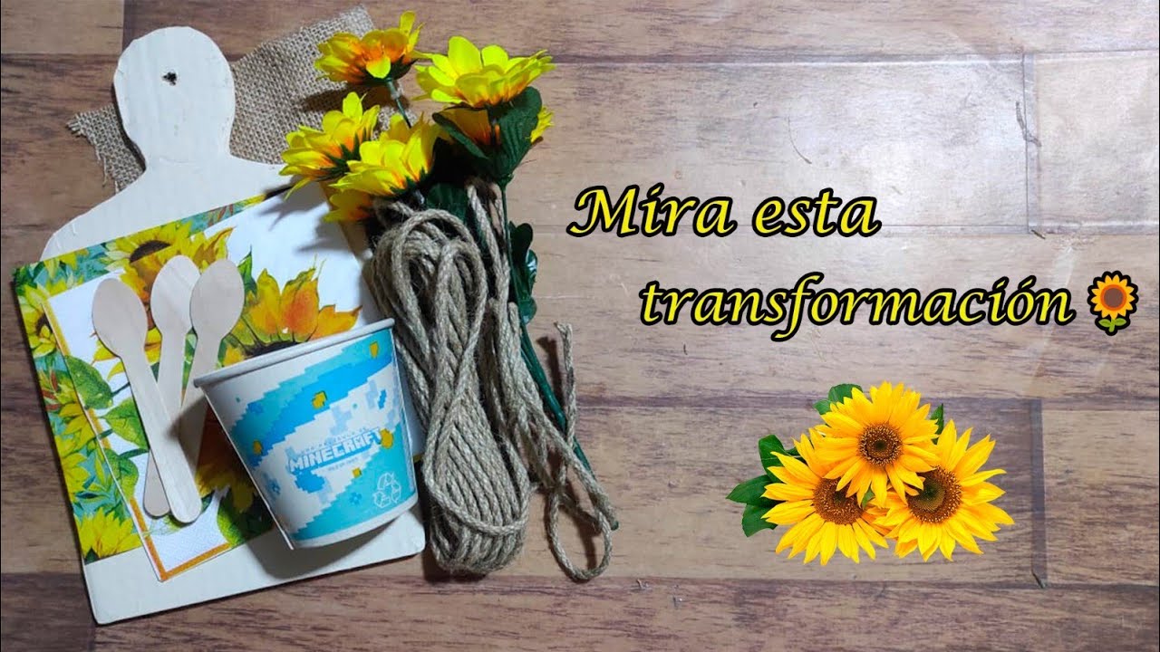 Transformación creativa con materiales simples 🌻♻️| en vivo