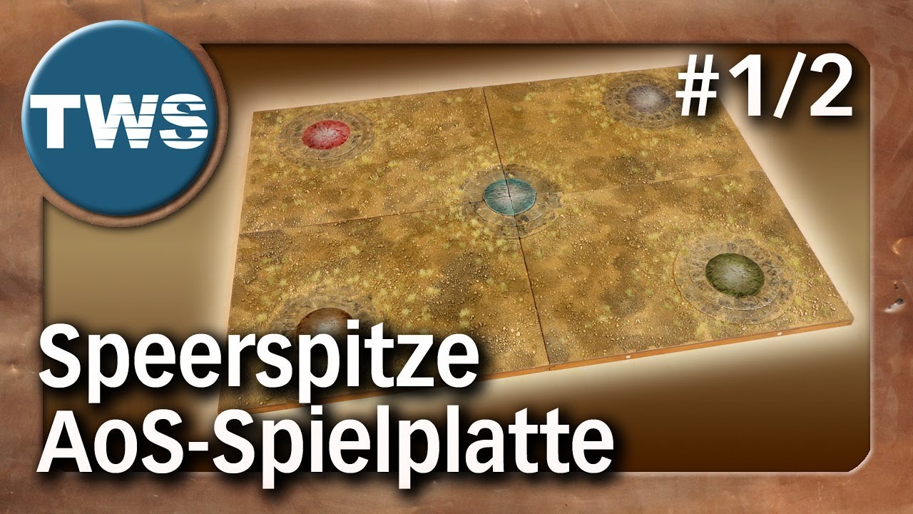 Tutorial: Spielplatte für Age of Sigmar Speerspitze #1 (AoS, Magnetic Gaming Board, Skavenflut, TWS)
