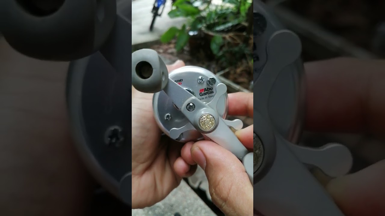 รอกตกปลาส่ายหน้าดินกับเหยื่อปลอมshimano & abugarcia