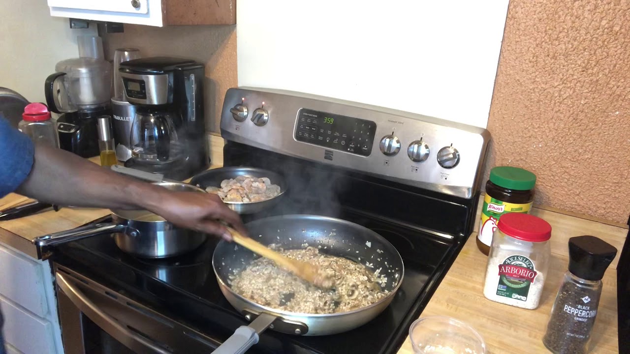 Chef Jazzy John Shrimp And Spinach Risotto (pt.1)