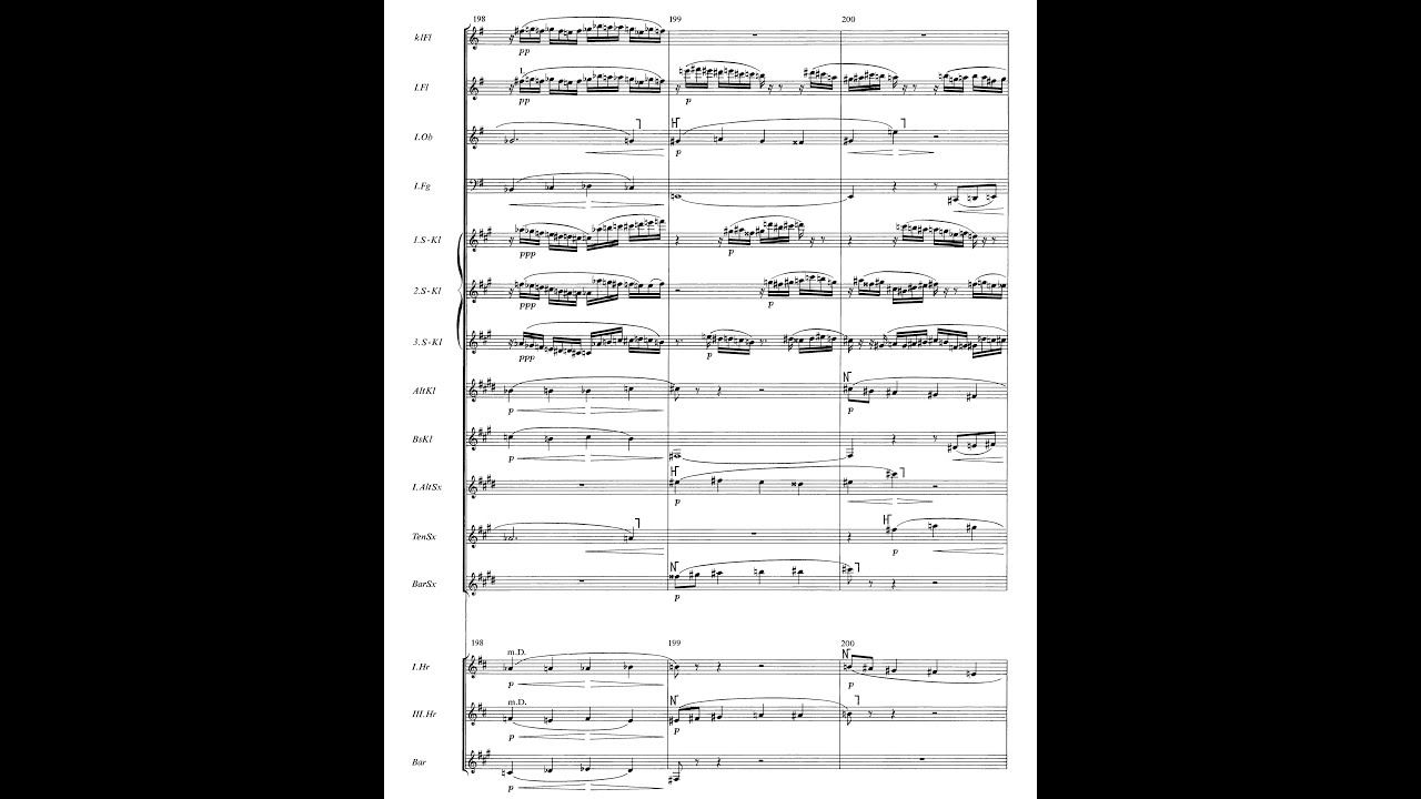 Arnold Schoenberg - Theme & Variations for Wind Ensemble, Op. 43a (1943) [Score-Video]