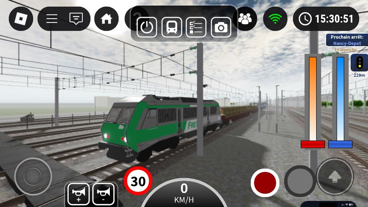 Conduite de DIJON à Nancy dépôt en BB2600 + Fret sur ROBLOX