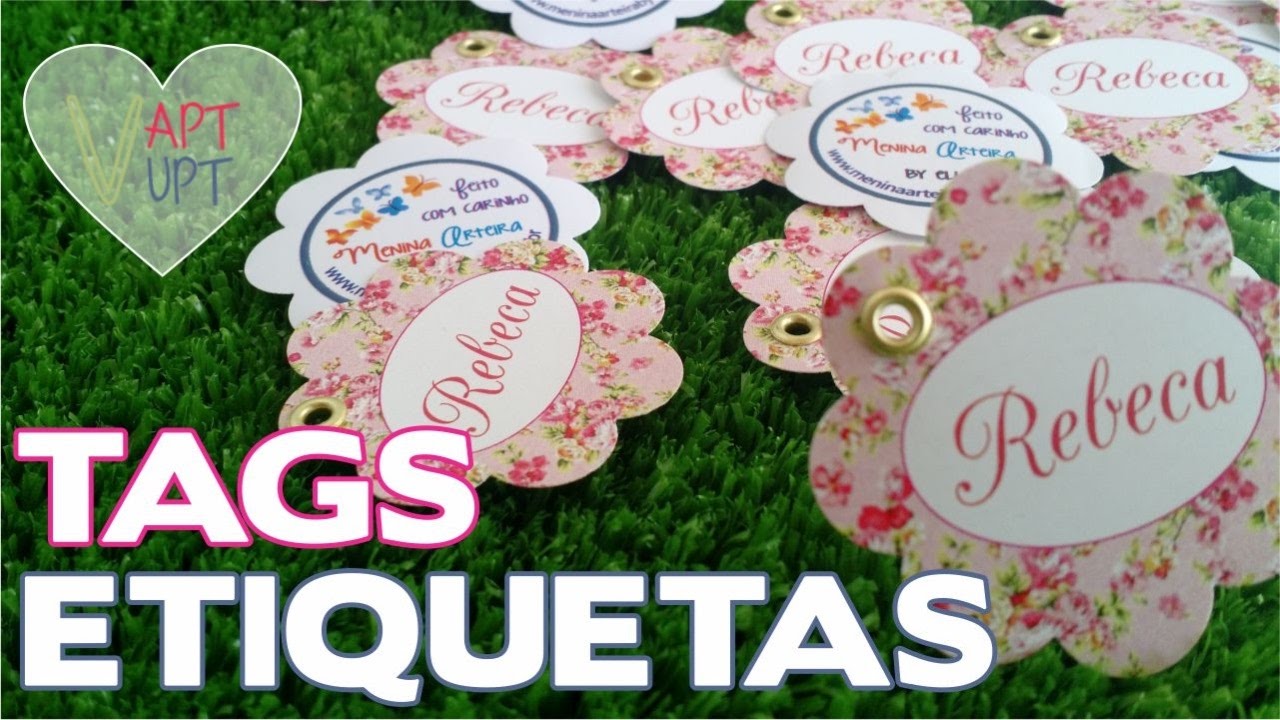 Como faço minhas Tags Etiquetas para Lembrancinhas e Embalagens - Vapt Vupt