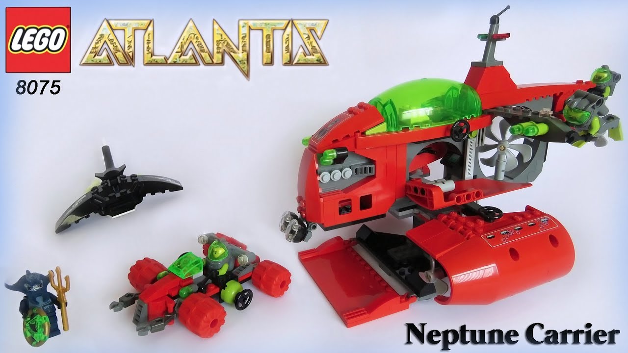 LEGO ATLANTIS - NEPTUNE CARRIER Speed Build (Set 8075 Instructions)