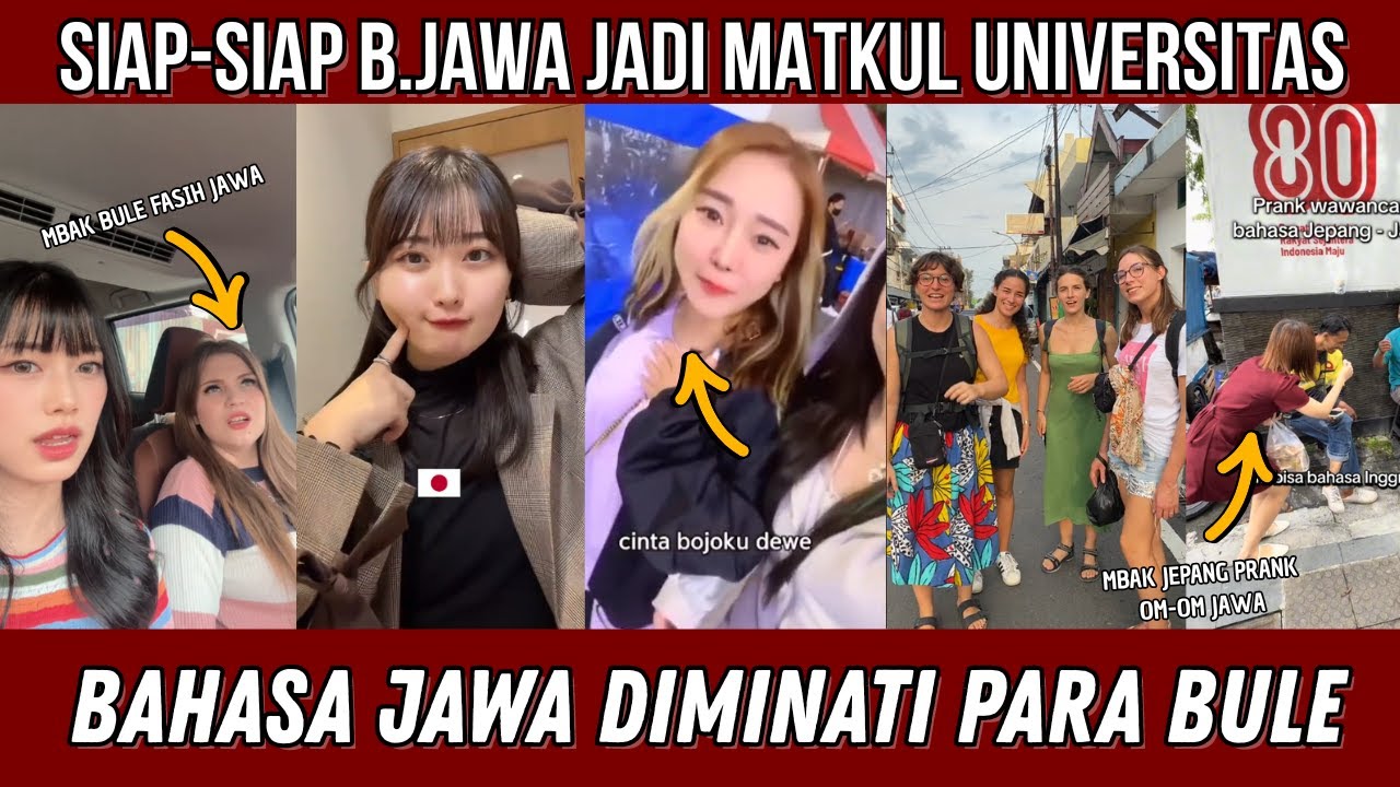 Gila Keren Banget!! Bule Bangga Ngobrol Pakai Bahasa Jawa!