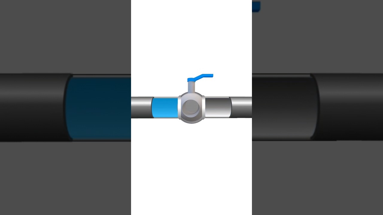 Ball Valve Animation #ball #valve#animation#viralshorts#mechanical #hydraulics#mechanicalengineering