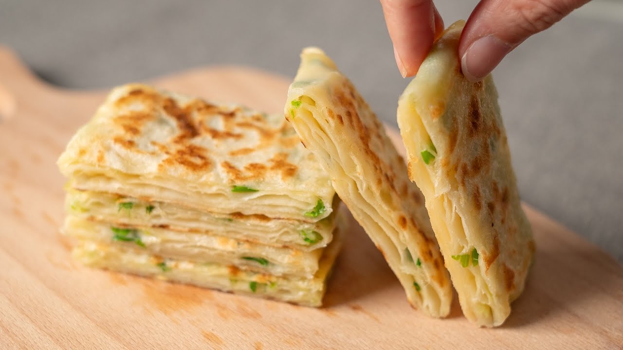 Самый вкусный блинчик с зеленым луком, который я когда-либо ел! Никаких дрожжей! Никакой духовки!