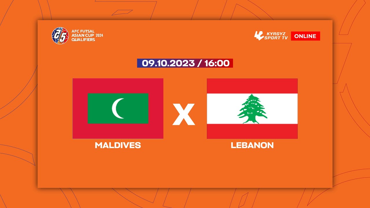 MALDIVES  vs LEBANON | AFC FUTSAL ASIAN CUP 2024 QUALIFIERS