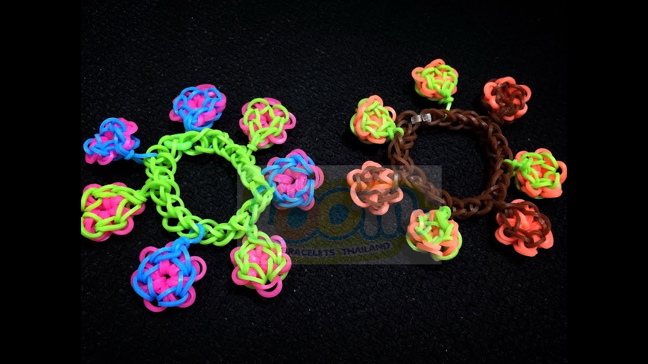 คลิปสอนถักสร้อยข้อมือยางถักซิลิโคนLoom Bandsลาย 